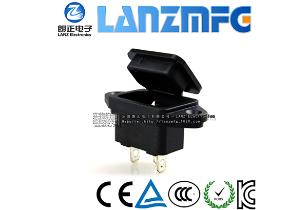 LZ-14-1-01朗正防水防尘品字公座AC电源插座